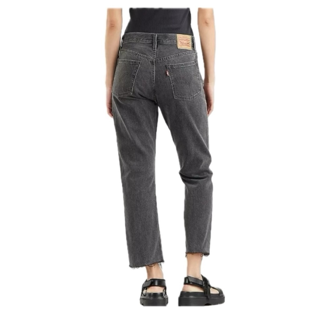 NWT Levi’s 501 Cropped Jeans High Rise Straight Button Fly size 4 or 12 New $80 - Picture 2 of 13